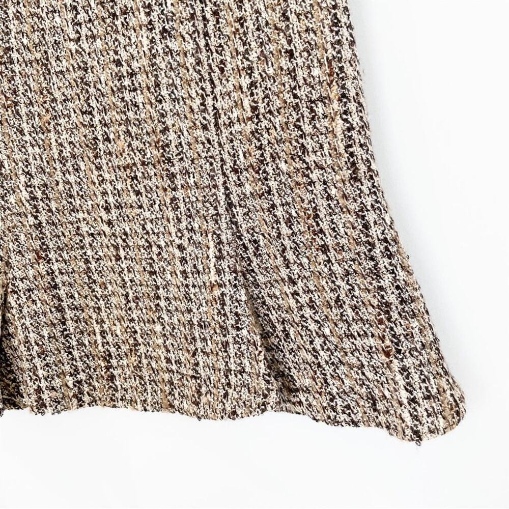 Jones New York Brown Tan Mini Fit and Flare Skirt - Picture 4 of 13